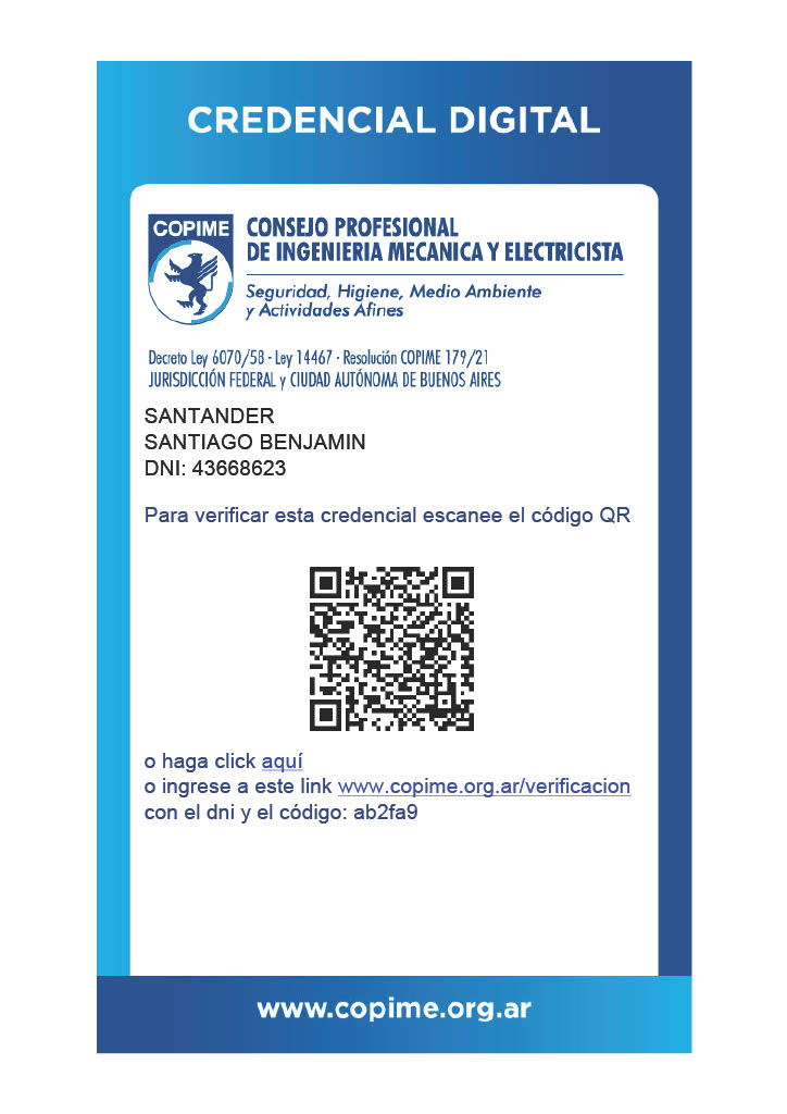 Credencial digital profesional